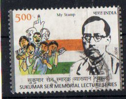 India - 2020 - My Stamp -  Sukumar Sen Memorial Lecture Series  - Used - Oblitérés