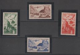 Algérie 1949-53 Sites PA 9-12, 4 Val ** MNH - Airmail