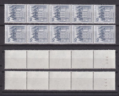 Berlin 532 II Letterset RM 5er Str. Mit Ger.+unger. Nr. Burgen+Schlösser 10 Pf** - Rollenmarken