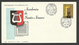 Portugal Cachet Commémoratif  Expo Philatelique Academie Santo Amaro 1960 Event Postmark Stamp Expo - Postal Logo & Postmarks