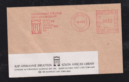 South Africa 1993 Meter Wrapper South African Library Cape Town - Covers & Documents