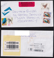 South Africa 2007 Registered Airmail Cover To BERLIN Germany Bird + Fish - Lettres & Documents