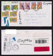 South Africa 2009 Registered Airmail Cover PINEGOWRIE To BERLIN Germany Bird + Fish - Lettres & Documents