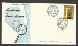 Portugal Cachet Commémoratif  Expo Philatelique Academie Santo Amaro 1960 Event Postmark Stamp Expo - Postal Logo & Postmarks