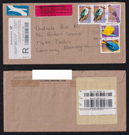 South Africa 2009 Registered Airmail Cover BELLVILLE To BERLIN Germany Bird + Fish - Brieven En Documenten