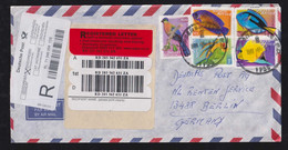 South Africa 2011 Registered Airmail Cover STRUBENS VALLEY X BERLIN Germany Bird + Fish - Cartas & Documentos