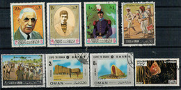 STATE OF  OMAN  1970     8  STAMPS   USED - Oman