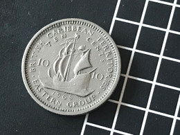 Münze Münzen Umlaufmünze Ostkaribische Territorien East Carribean Territories 10 Cents 1965 - Ostkaribischer Territorien