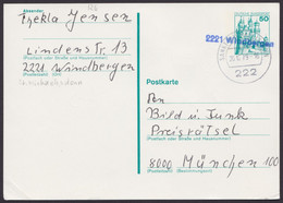 P126, Bedarf, 1979, Hilfsstempel "2221 Windbergen" - Postkarten - Gebraucht