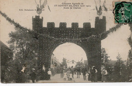 St Bonnet De Joux  Concours Agricole 1911   Route De Chalon - Manifestazioni