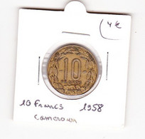 Cameroun 10 Francs 1958 - Camerún