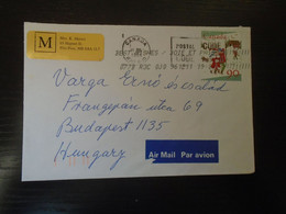 D192764 Canada  Airmail Cover  Flin Flon  1996 S Sent To Hungary - Brieven En Documenten