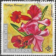 BURUNDI 1972 Orchids - 20f. - Cattleya Trianaei FU - Used Stamps