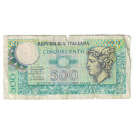 Billet, Italie, 500 Lire, KM:95, B+ - 500 Lire