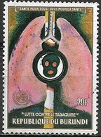 BURUNDI 1989 Anti-smoking Campaign -  20f. - Cigarettes, Lungs And Skull FU - Used Stamps