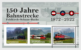 Zwitserland / Suisse - Postfris / MNH - Sheet Joint-Issue Bahnstrecke 2022 - Nuevos