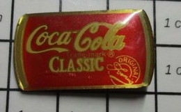 910c Pin's Pins / Beau Et Rare / COCA-COLA / CANETTE ROUGE COCA-COLA CLASSIC - Coca-Cola