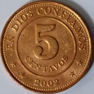 Nicaragua - 5 Centavos 2002, KM# 97 (#1568) - Nicaragua