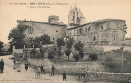 Beauteville * Près Villefranche * Rue * L'église Et Le Château * Villageois - Other & Unclassified