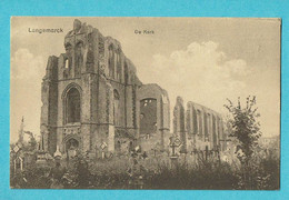 * Langemark - Langemarck (West Vlaanderen) * (Drukkerij Van Het Nieuw Rousselare 8586) Kerk, église, Ruines, Guerre - Langemark-Poelkapelle