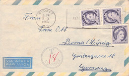 CANADA - AIRMAIL 1963 SYDNEY/N.S. > BORNA/GDR / ZM235 - Covers & Documents