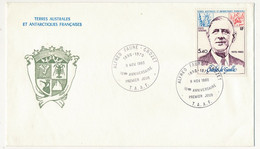 TAAF - Enveloppe FDC Affr. 5,40 Charles De Gaulle - Alfred Faure Crozet - 9/11/1980 - Lettres & Documents