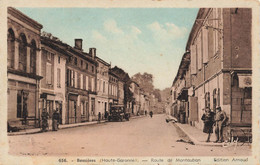 Bessières * La Route De Montauban * Villageois - Autres & Non Classés