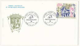 TAAF - Enveloppe FDC Affr. 5,00 PHILEXFRANCE - Alfred Faure Crozet - 14/7/1989 - Briefe U. Dokumente