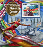 Niger  2022 85th Memorial Anniversary Of Pierre De Coubertin. Wresling. (356b1) OFFICIAL ISSUE - Wrestling