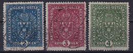 AUSTRIA 1916 - Canceled - ANK 200 I - 202 I - Used Stamps