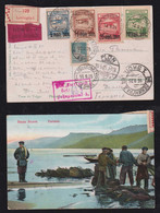 Russia 1925 Registered Airmail Picture Postcard LENINGRAD X PLÖN Germany - Covers & Documents