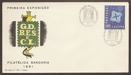 Portugal Cachet Commémoratif  Expo Philatelique Bancaire 1961 Event Postmark Stamp Expo - Postal Logo & Postmarks