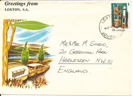 Australia Cover Sent To England Single Franked - Lettres & Documents