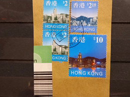 FRANCOBOLLI STAMPS HONG KONG 1999 USED FRAMMENTO SKYLINE BLOCCO OBLITERE' FRAGMENT - Oblitérés