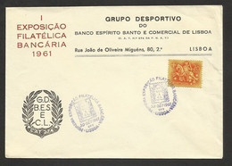 Portugal Cachet Commémoratif  Expo Philatelique Bancaire 1961 Event Postmark Stamp Expo - Flammes & Oblitérations