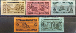 LP3844/1492 - 1927 - COLONIES FRANÇAISES - GRAND LIBAN - TIMBRES TAXE - SERIE COMPLETE - N°16 à 20 NEUFS* - Timbres-taxe