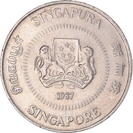 Monnaie, Singapour, 50 Cents, 1987 - Singapour