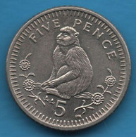 GIBRALTAR 5 PENCE 1999 KM# 775 Elizabeth II Macaque - Gibraltar