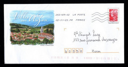 PAP Villes Sur Auzon Repiquage Marianne De Beaujard - Prêts-à-poster:Overprinting/Beaujard