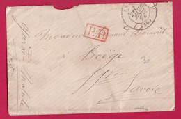 GUERRE 1870 PP  ROUGE GARDE MOBILE POUR BOEGE HAUTE SAVOIE 1871 LETTRE COVER - Oorlog 1870