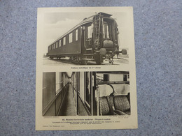 TRAIN, Voiture 1ère Classe Et Wagon à Couloir, Vers 1930 ; G 02 - Unclassified