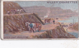 Mining 1916 -  25 Open Cast Iron Mine, Urals, Russia - Wills Cigarette Card - Original - - Wills