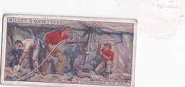Mining 1916 -  20 Gold, Compressed Air Drill - Wills Cigarette Card - Original - - Wills