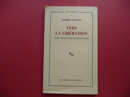 VERS LA LIBERATION HERBERT MARCUSE ARGUMENTS 37 1970 LES EDITIONS DE MINUIT - Sociologia