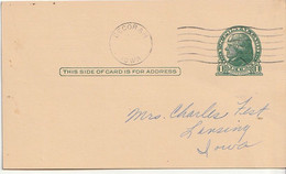 Etats-Unis. Entier Sur Carte Postale. Decorah. Iowa. Jefferson. 1 Cent. 1909. Ecrite. Etat Moyen. - 1901-20