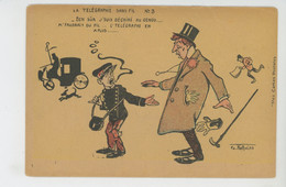 Illustrateur NORWINS - Jolie Carte Fantaisie "LE TELEGRAPHE SANS FIL" - N° 3 - Norwins