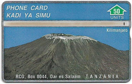 Tanzania - RCG - L&G - Mount Kilimanjaro Mountain - 302A - 1993, 50U, 17.000ex, Used - Tansania