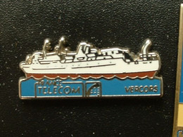 Pin's FRANCE TELECOM - BATEAU - VERCORS - Telecom De Francia