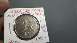 GREAT BRITAIN 10 NEW PENCE 1969 KM# 912 (G#43-28) - 10 Pence & 10 New Pence