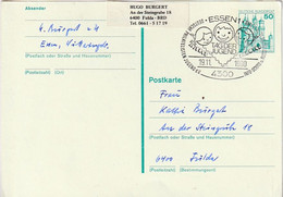 Allemagne. Entier Postal Sur Carte Postale Illustrée. 1980. Journée De La Jeunesse. Essen. Etat Moyen. - Postkarten - Gebraucht
